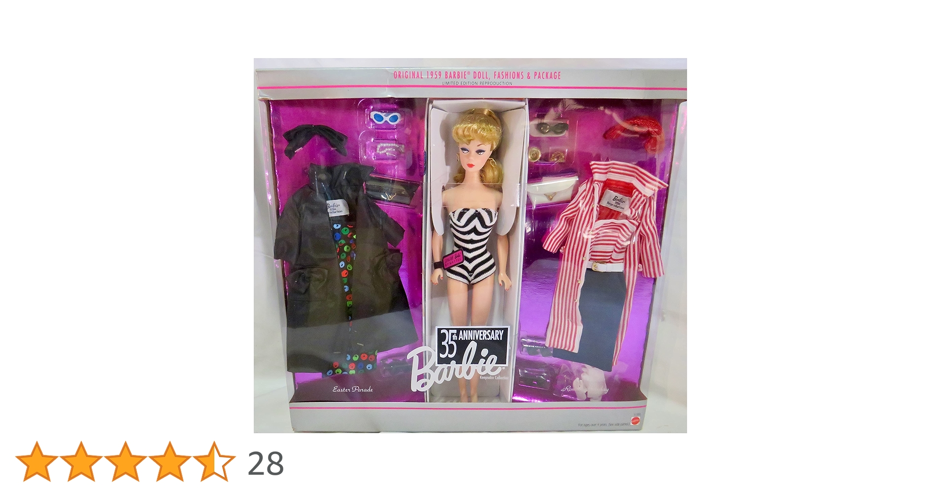 Amazon.co.jp: バービー35t周年1959 イースターパレードとローマの休日